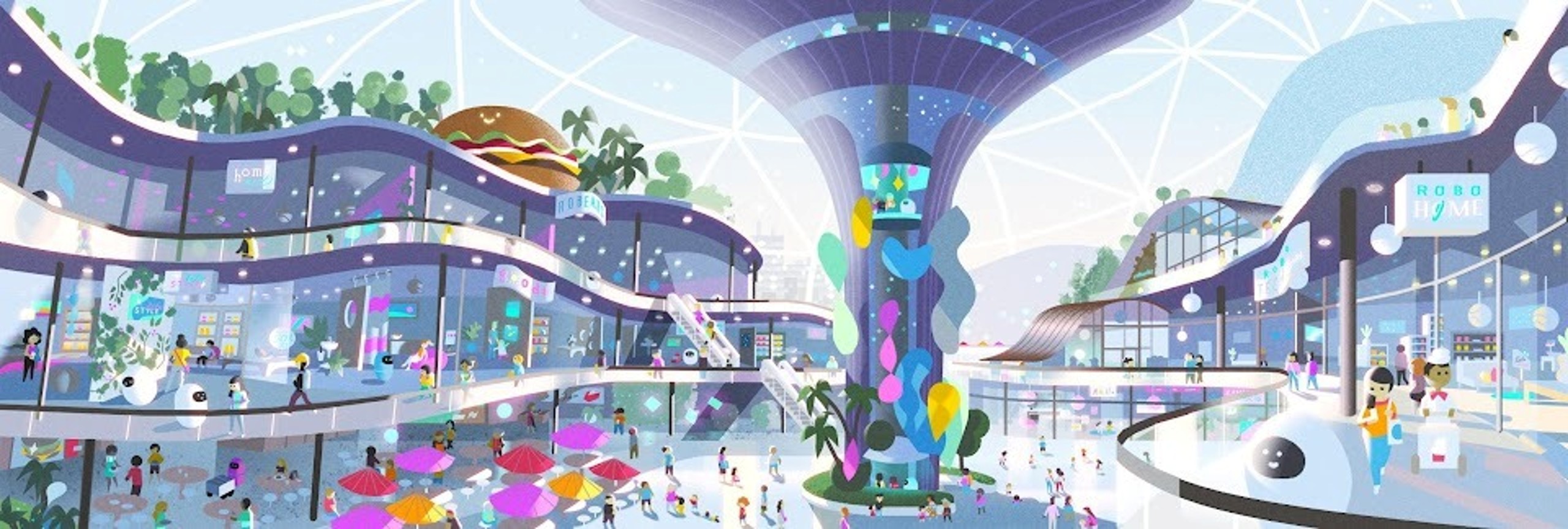 Mall Bots Concept Art